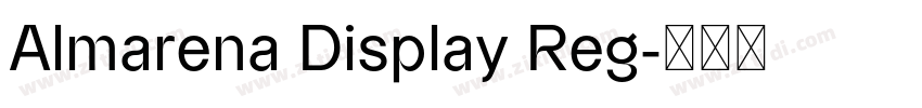 Almarena Display Reg字体转换